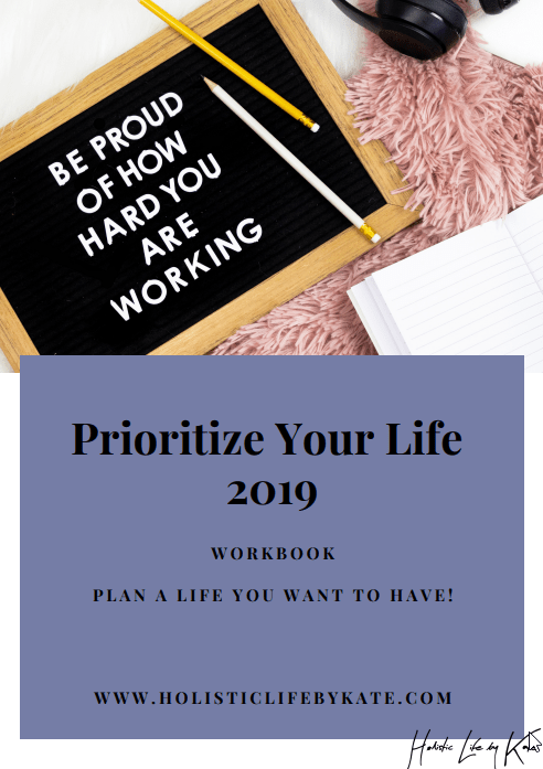 Prioritize Your Life 2019 free printable workbook