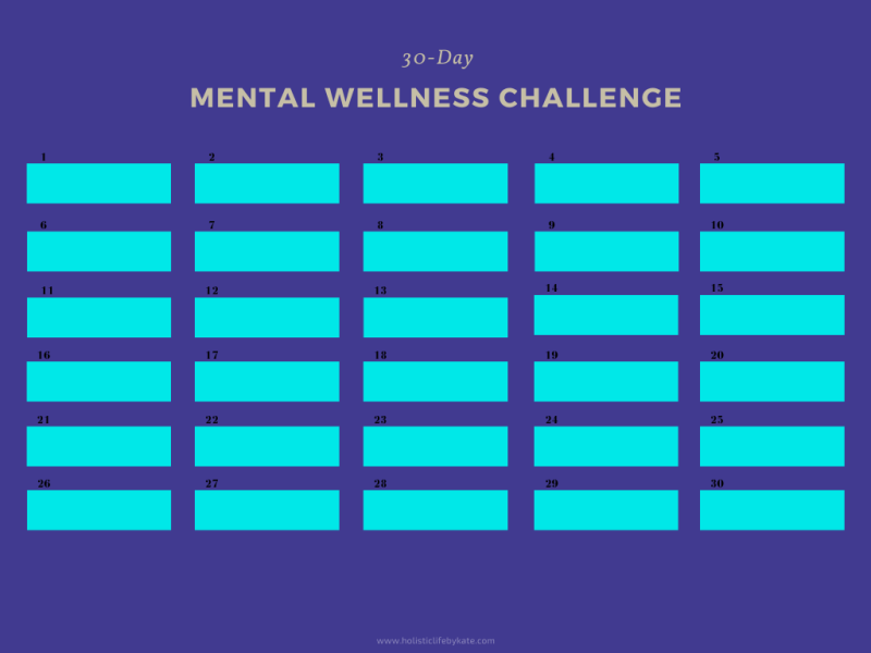 30-day mental wellness challenge